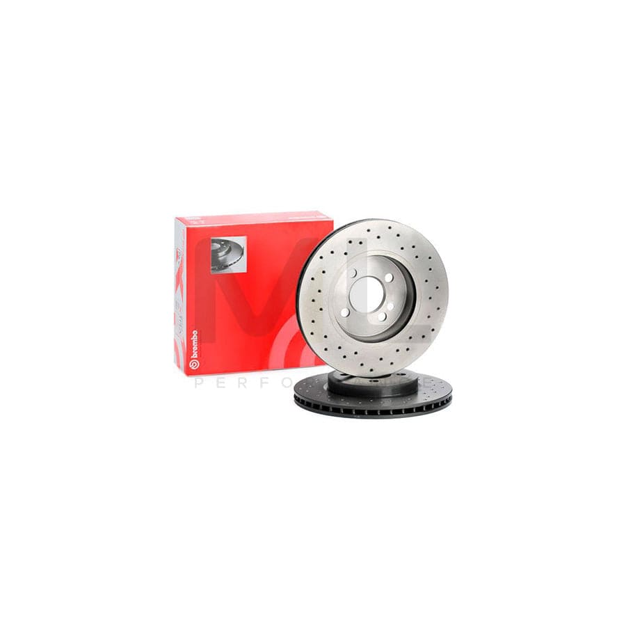 BREMBO XTRA LINE 09.A761.1X Brake Disc Perforated / Vented, Coated, High-carbon - 1 piece