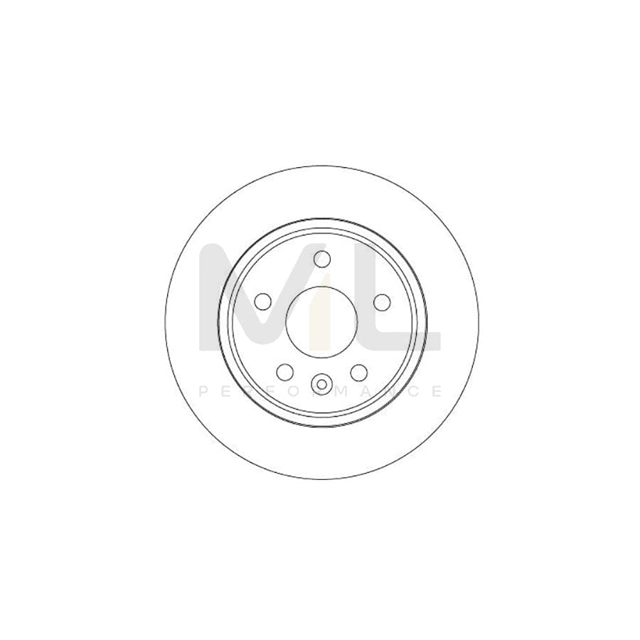 TRW DF6846 Brake Disc Solid, Painted | Performance Parts Direct Car Parts