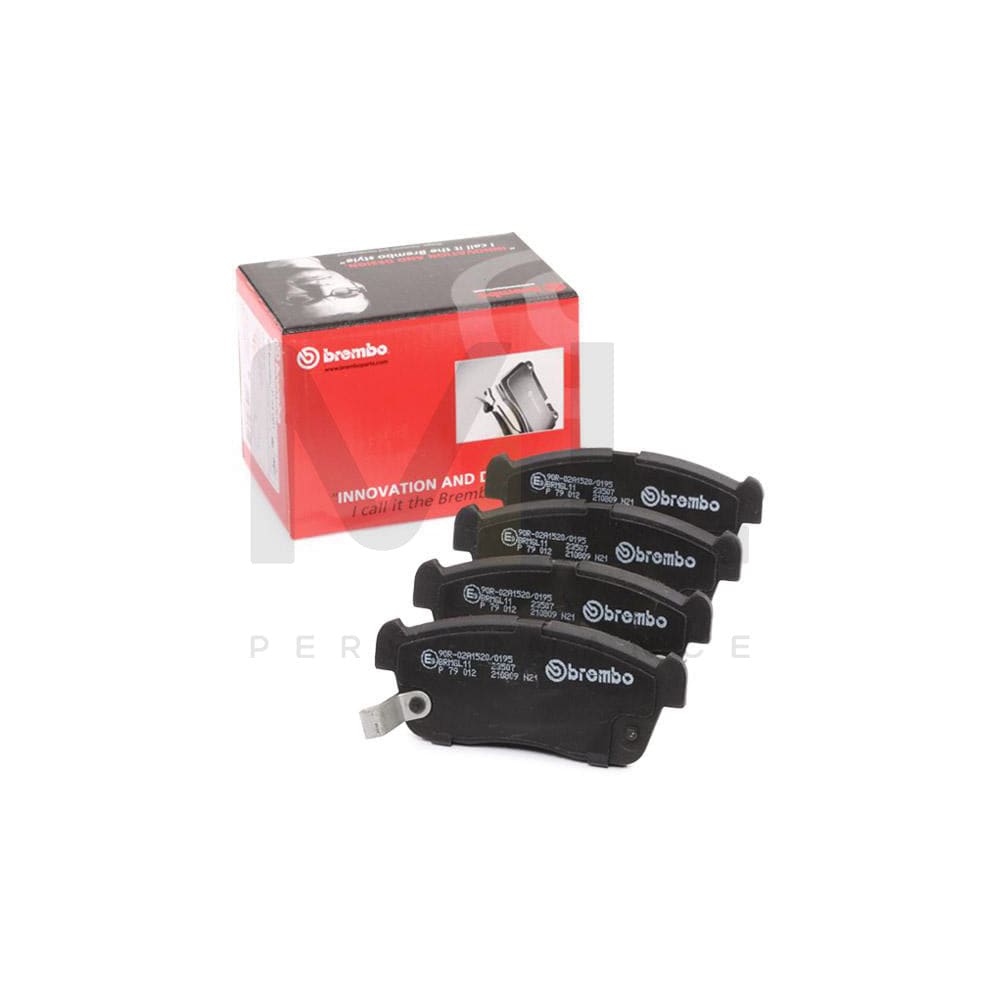 Brembo P 79 012 Brake Pad Set With Acoustic Wear Warning