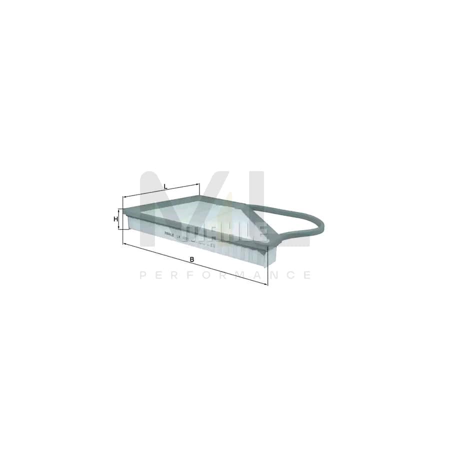 MAHLE ORIGINAL LX 1091 Air Filter Filter Insert | Performance Parts DirectCar Parts