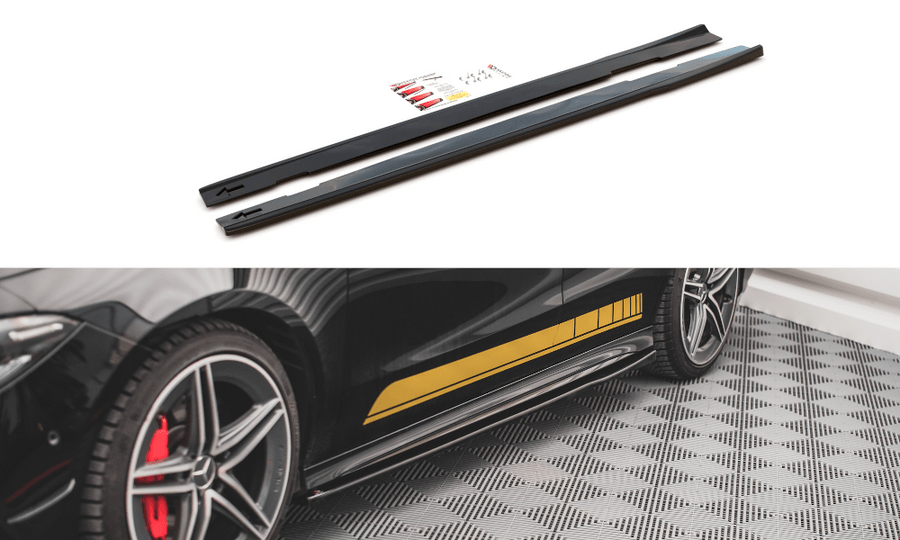 Maxton Design ME-CLA-118-AMG-SD1T Side Skirts Diffusers Mercedes Benz CLA 35/45 AMG C118 |