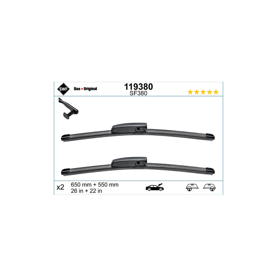 Swf Visioflex 119380 Wiper Blade