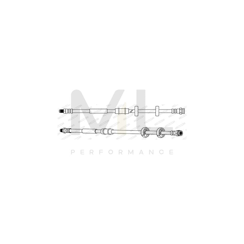 FERODO FHY2839 Brake Hose 505mm, M 10X1 | Performance Parts Direct Car Parts