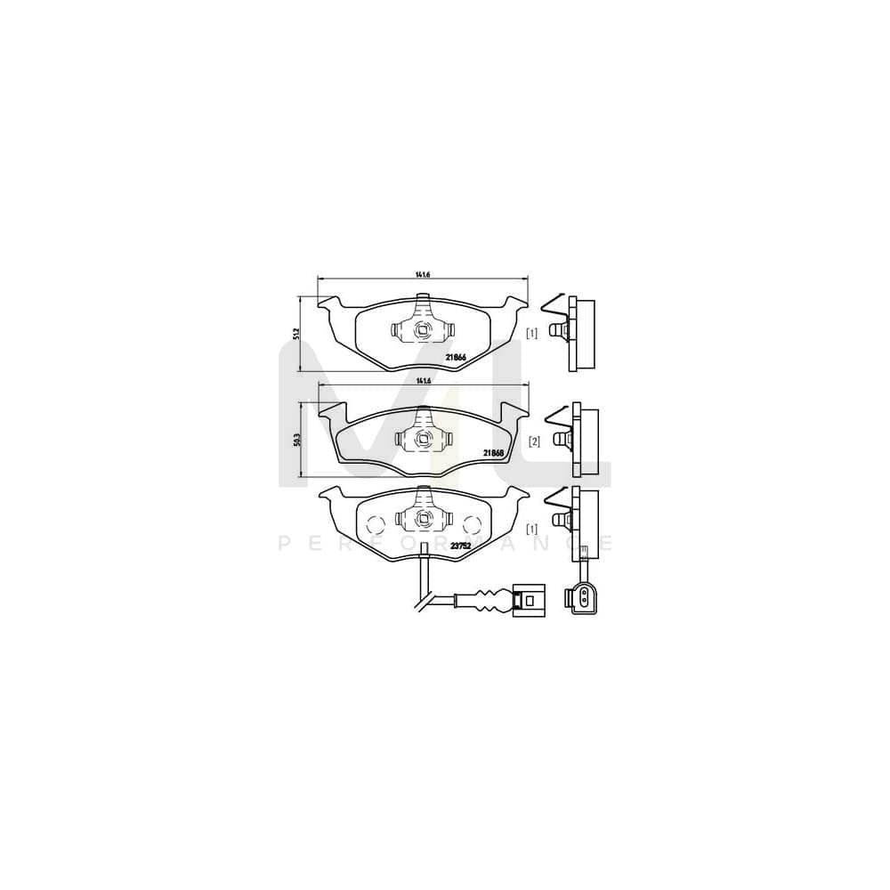 Brembo P 85 071 Brake Pad Set