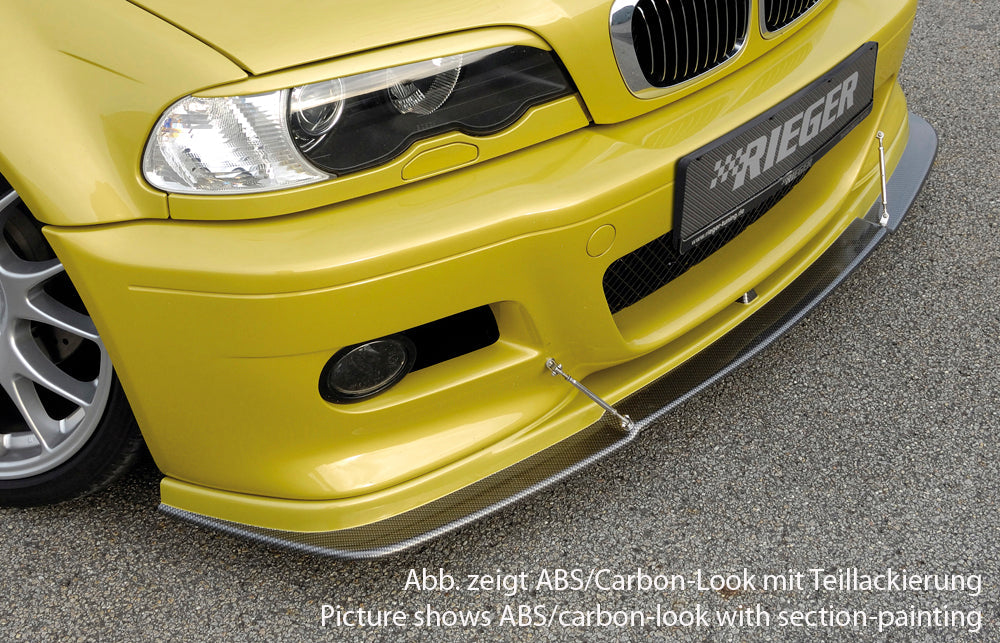 Rieger 00099517 BMW E46 Front Splitter - Carbon-Look
