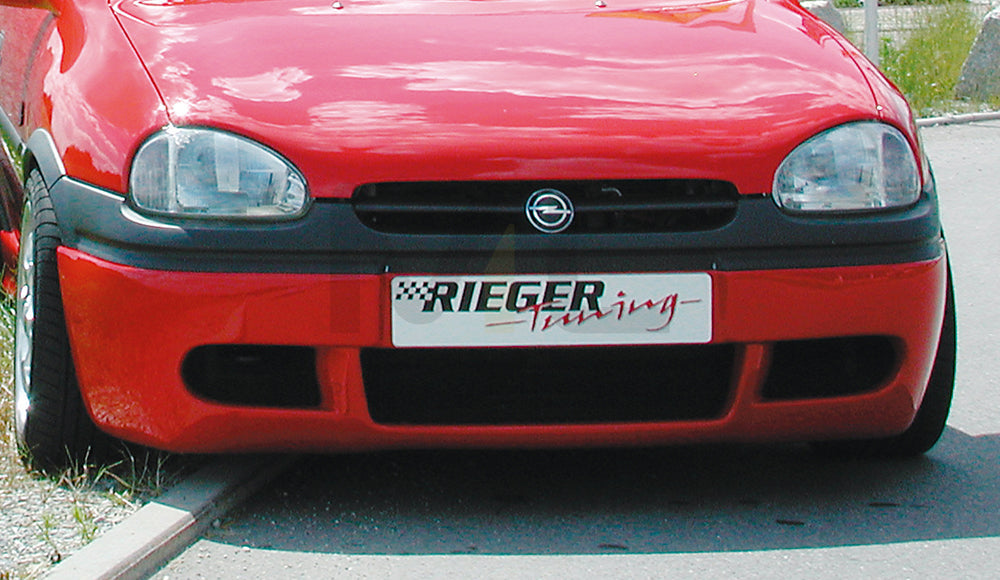 Rieger 00058811 Opel Corsa B Front Splitter - Matte Black