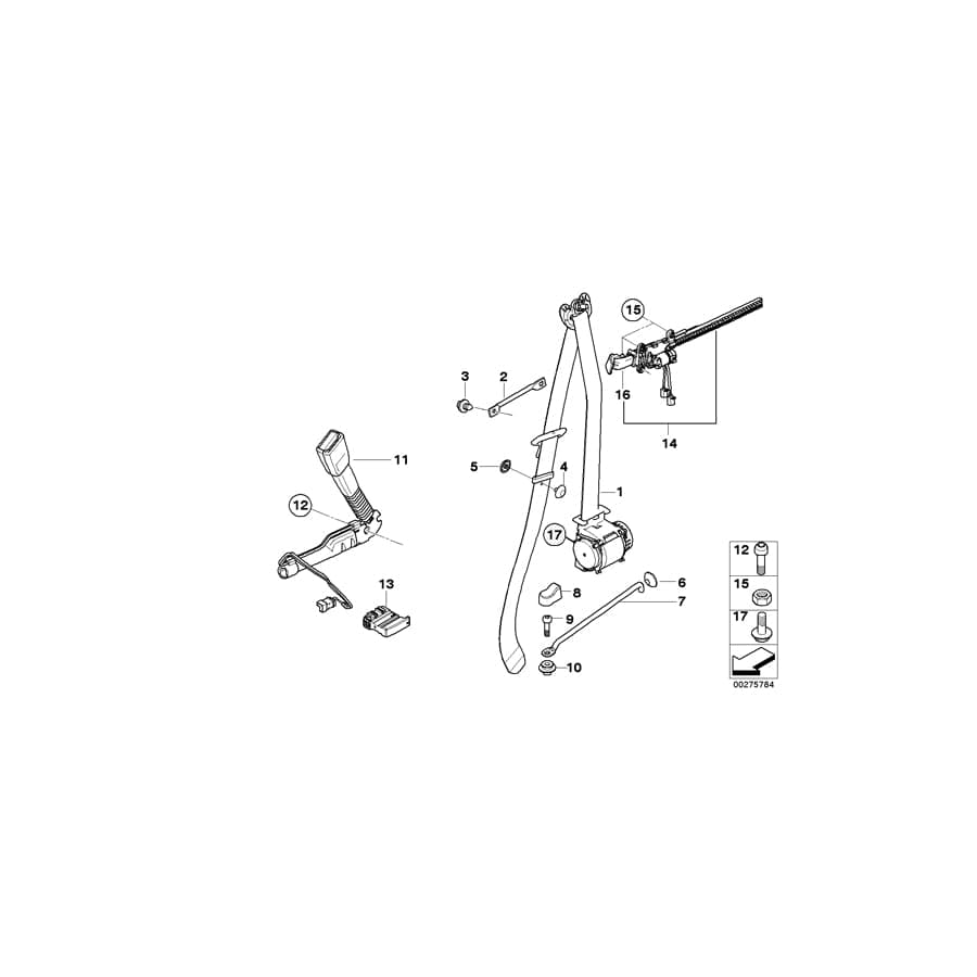 Genuine BMW 72116977811 E84 E81 E92 Bow (Inc. 316i, 330i & X1 28i)