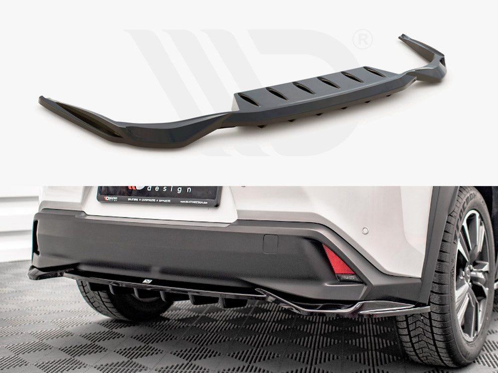 Maxton Design Lexus Ux MK1 (2018-) Central Rear Splitter (vertical Bars)