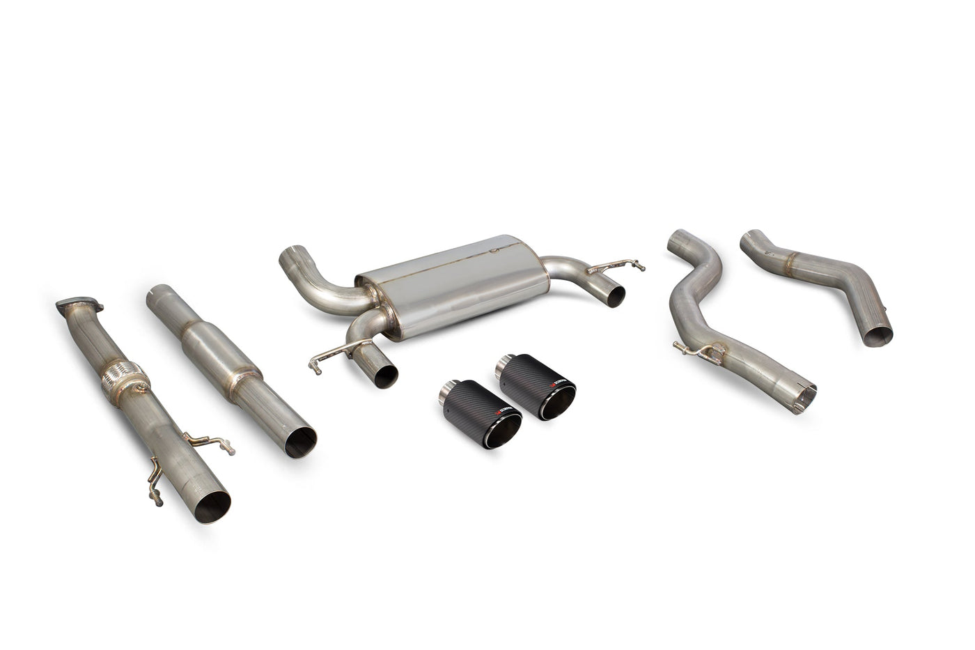 Scorpion SVX064CF Vauxhall Corsa E VXR Resonated Cat-Back Exhaust System