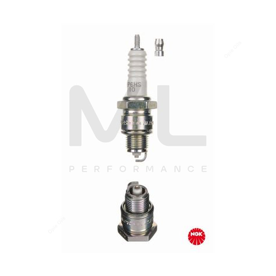 NGK BP6HS-10 (6326) - Standard Spark Plug / Sparkplug - Projected Centre Electrode