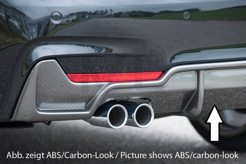 Rieger 00053477 BMW 4 Series F32 F33 F36 Rear Diffuser for Original Twin Tailpipe Left - Matte Black