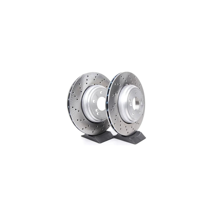 Genuine BMW E82 E90 E92 E93 350x24mm Rear Ventilated Brake Discs - Pair (1M & M3)