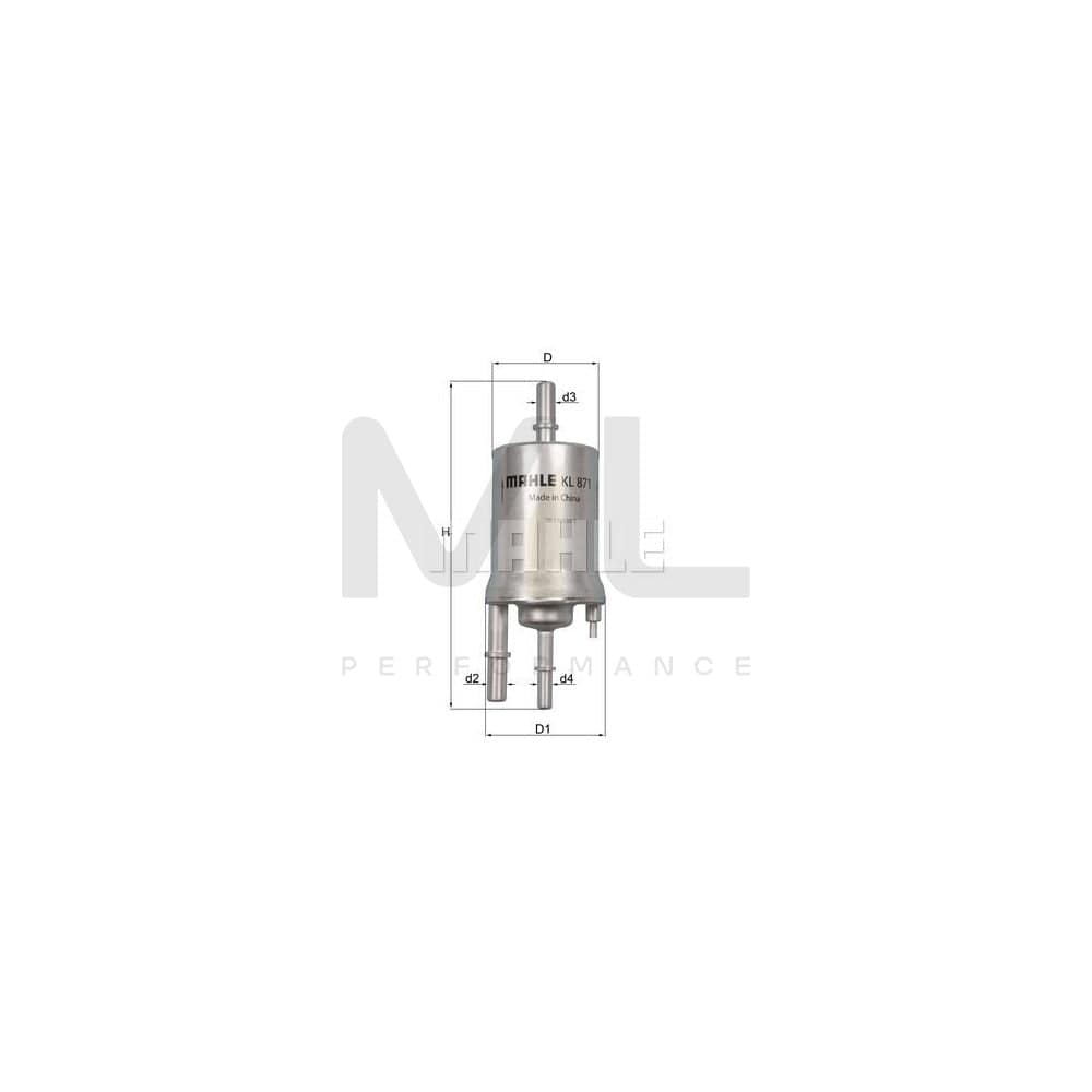 MAHLE ORIGINAL KL 871 Fuel filter In-Line Filter | Performance Parts DirectCar Parts