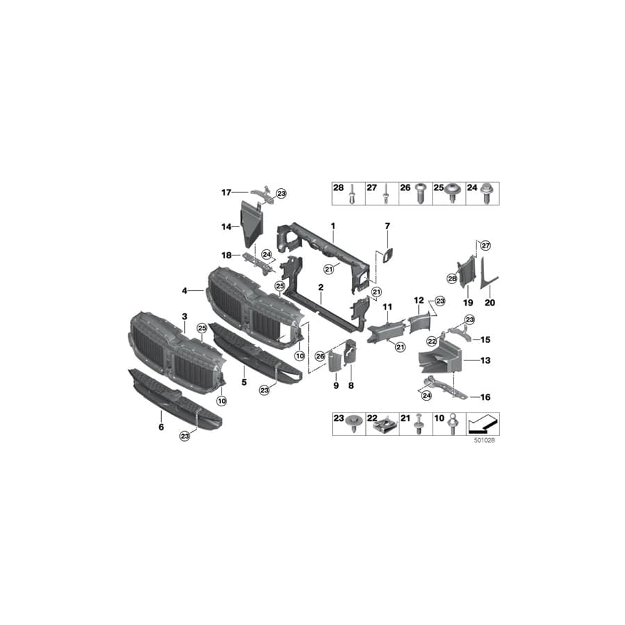Genuine BMW 51137475344 G11 G12 Mount Camera NIVI (Inc. 740LdX, 745Le & 740i)