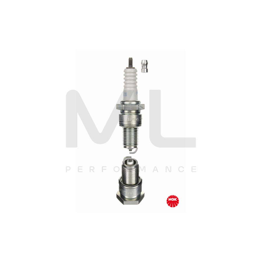 NGK BPR4ES (7222) - Standard Spark Plug / Sparkplug - Projected Centre Electrode