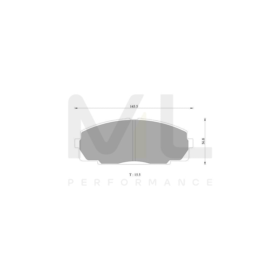 Bosch 0986Ab2072 Brake Pad Set BP2072N | Performance Parts Direct Car Parts