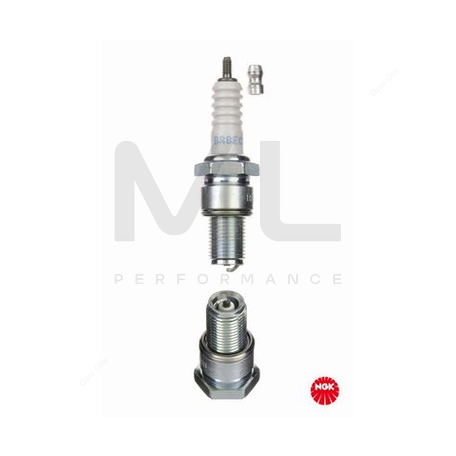 NGK BR8ECS (3972) - Standard Spark Plug / Sparkplug