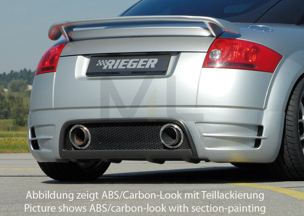 Rieger 00099037 Audi 8N TT Rear Diffuser - Carbon-Look