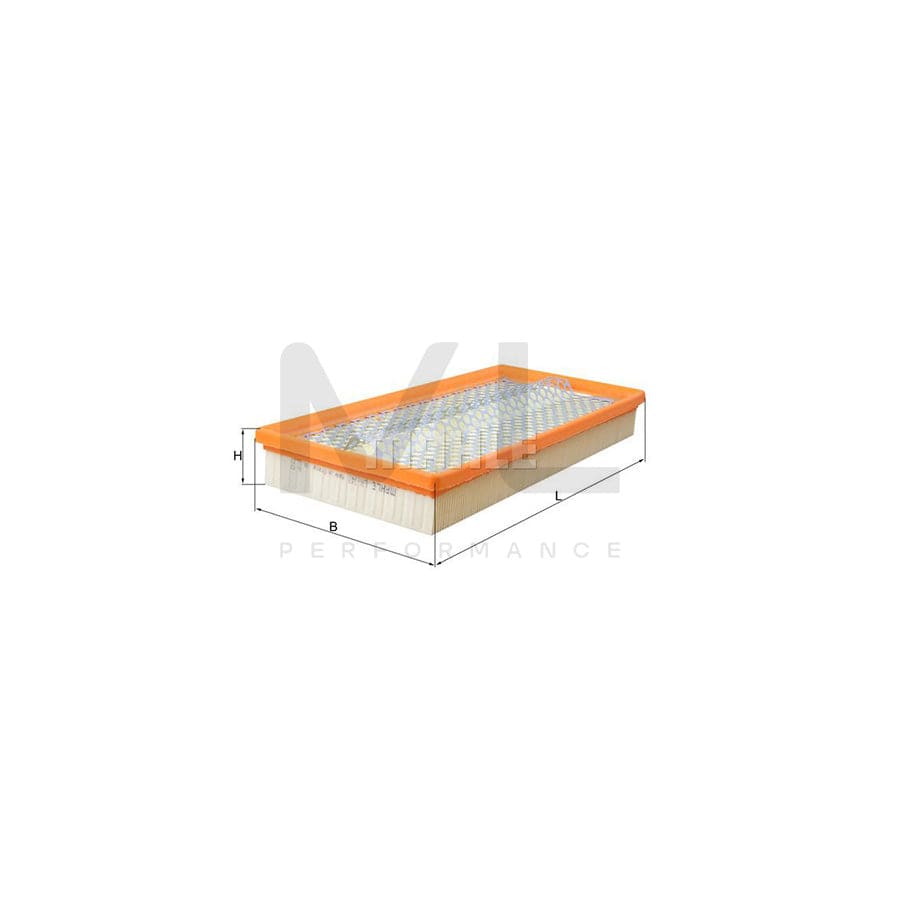 MAHLE ORIGINAL LX 348 Air Filter Filter Insert | Performance Parts DirectCar Parts