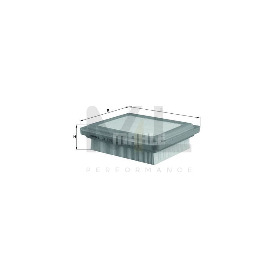 MAHLE ORIGINAL LX 1061 Air Filter Filter Insert | Performance Parts DirectCar Parts