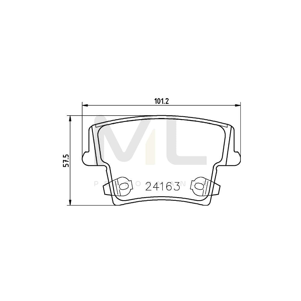 Brembo P 11 018 Brake Pad Set With Acoustic Wear Warning