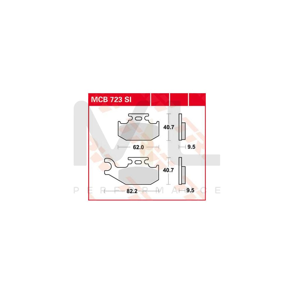 TRW Sinter Offroad Mcb723Si Brake Pad Set | Performance Parts Direct Car Parts