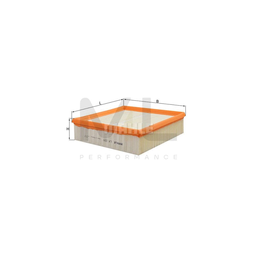 MAHLE ORIGINAL LX 220 Air Filter Filter Insert | Performance Parts DirectCar Parts