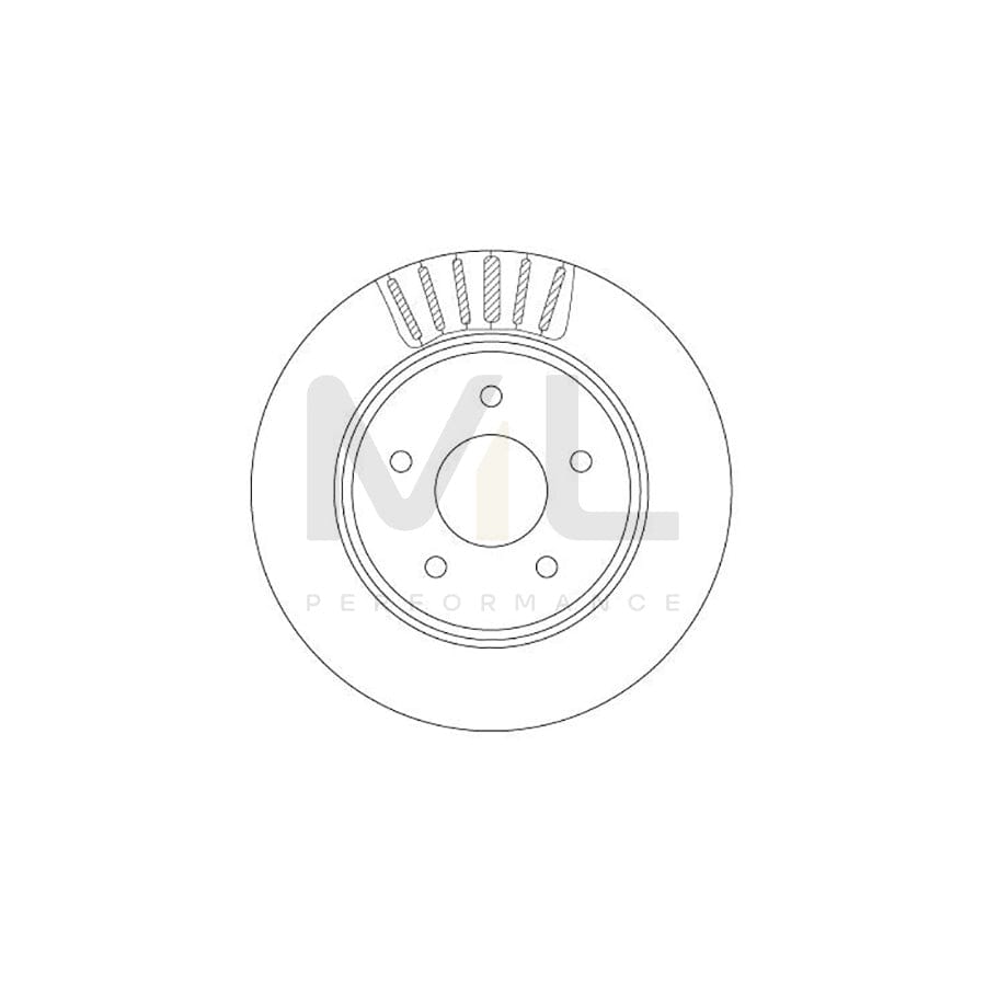 TRW DF6789 Brake Disc Vented, Painted | Performance Parts Direct Car Parts