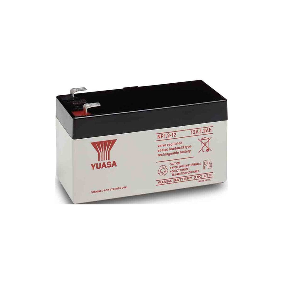 Yuasa NP1.2-12 Industrial Valve Regulated Lead Acid Battery (2V 12Ah)