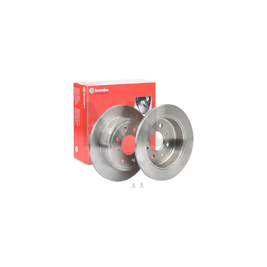 BREMBO 08.7104.14 Brake Disc Solid, with bolts/screws - 1 piece