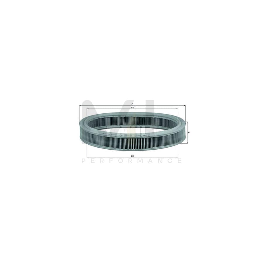 MAHLE ORIGINAL LX 527 Air Filter Filter Insert | Performance Parts DirectCar Parts