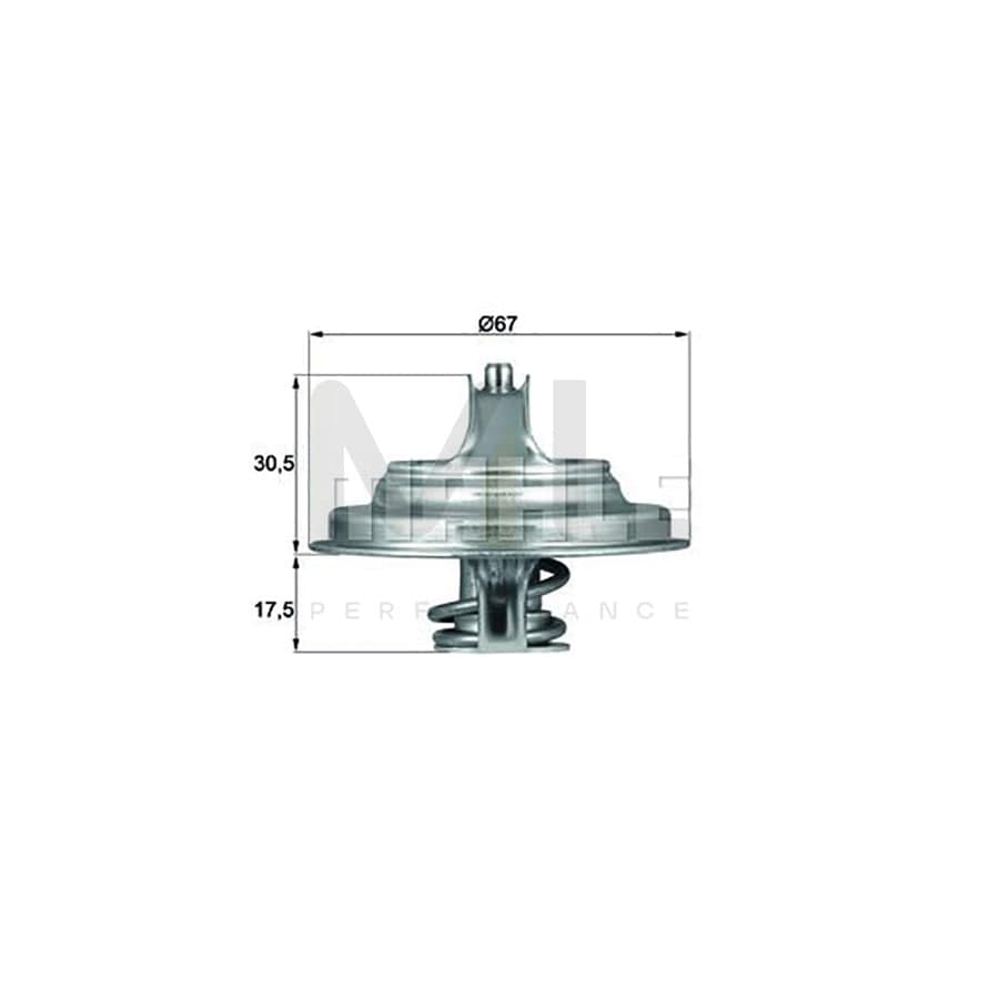 MAHLE ORIGINAL TX 66 91D Engine thermostat Opening Temperature: 91��C, with seal | Performance Parts DirectCar Parts
