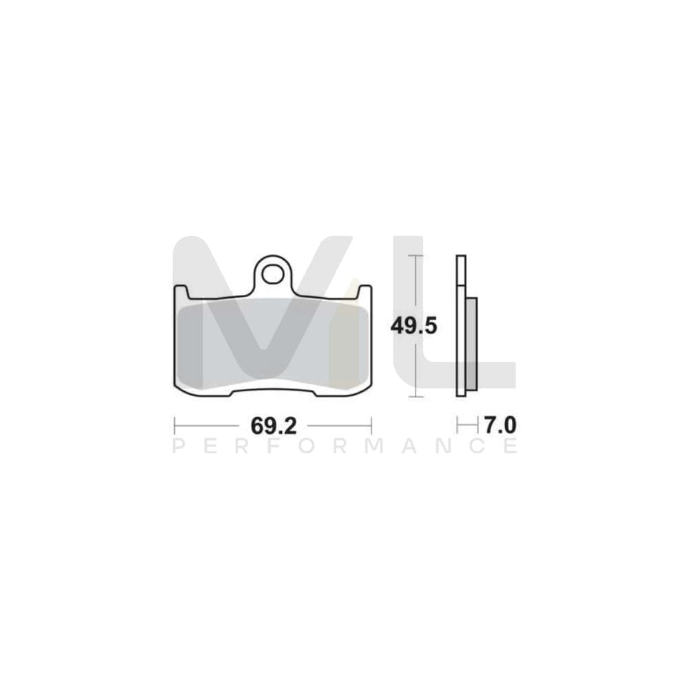 TRW Sinter Street Mcb737Sv Brake Pad Set | Performance Parts Direct Car Parts