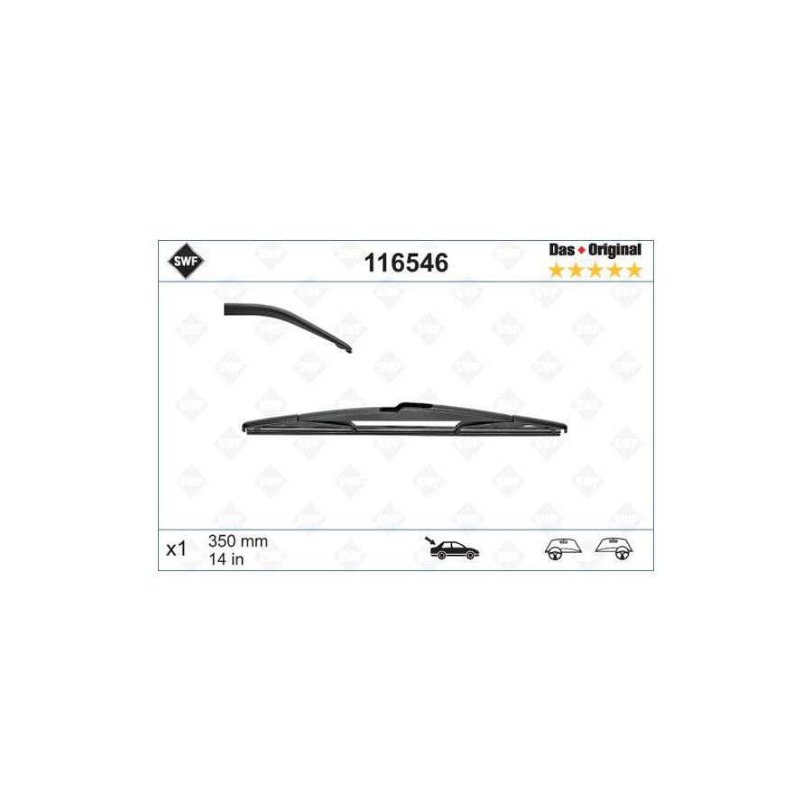 Swf Rear 116546 Wiper Blade