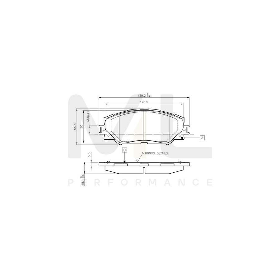 Bosch 0986Tb3082 Brake Pad Set Excl. Wear Warning Contact | Performance Parts Direct Car Parts