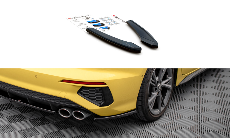 Maxton Design Audi S3 8Y Sedan Rear Side Splitters