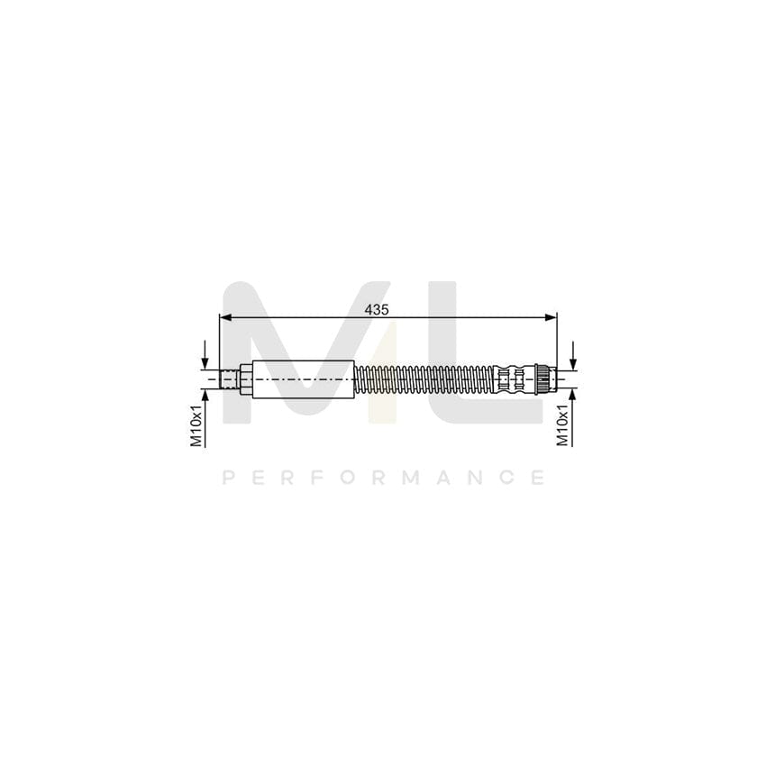 BOSCH 1 987 476 905 Brake Hose 410mm, M10x1 | Performance Parts Direct Car Parts