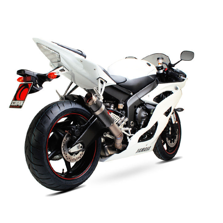 Scorpion YA1000CEM Yamaha YZF-R6 Rp1-Gp Slip-On Exhaust - Carbon Fibre Sleeve