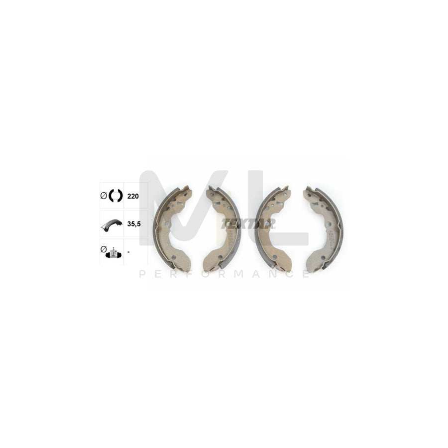 TEXTAR 91046200 Brake Shoe Set for SUZUKI VITARA without handbrake lever | Performance Parts Direct Car Parts