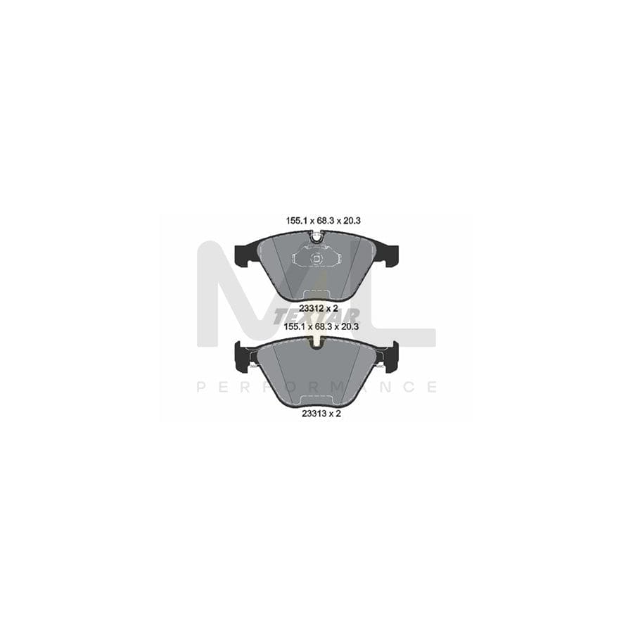 TEXTAR 2331282 Brake pad set epad, prepared for wear indicator | Performance Parts Direct Car Parts