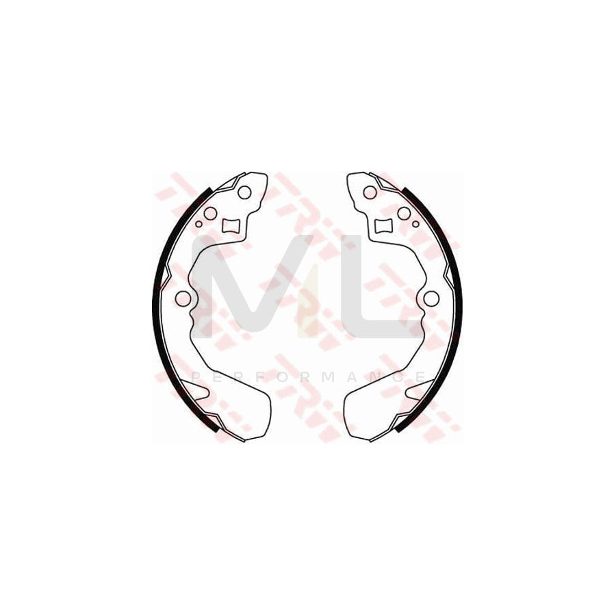 TRW GS8456 Brake Shoe Set | Performance Parts Direct Car Parts