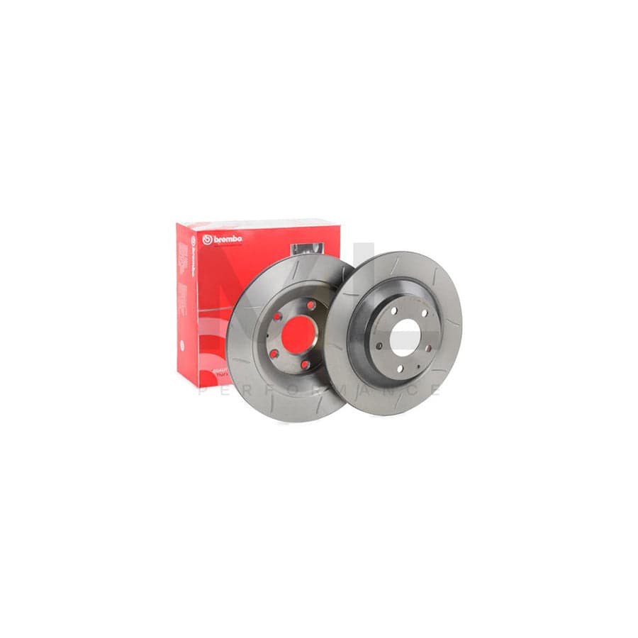 BREMBO 08.C425.75 Brake Disc Slotted, Solid, Coated - 1 piece