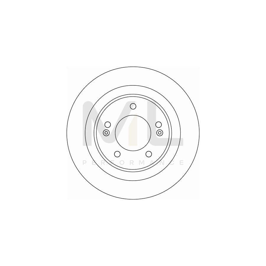 TRW DF6599 Brake Disc Solid, Painted | Performance Parts Direct Car Parts