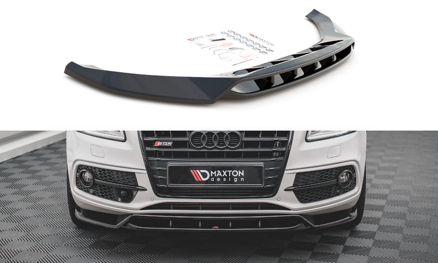 Maxton Design AU-SQ5-1-FD1T+FD1RT Front Splitter Audi SQ5 MK1 8R |