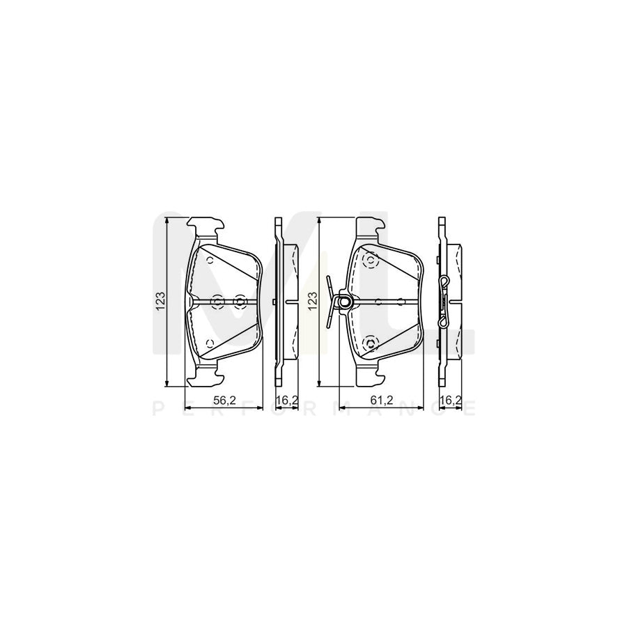 Bosch 0986Tb3176 Brake Pad Set | Performance Parts Direct Car Parts