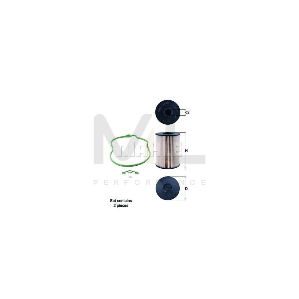 MAHLE ORIGINAL KX 200D/S Fuel filter Filter Insert | Performance Parts DirectCar Parts