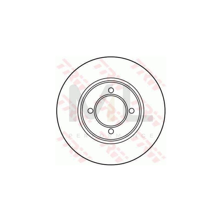 TRW DF1911 Brake Disc Solid | Performance Parts Direct Car Parts