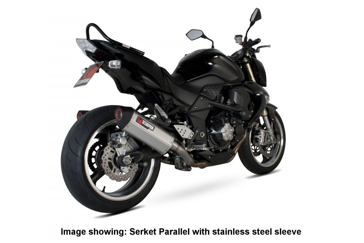 Scorpion RKA79CEO Kawasaki Z1000 Serket Parallel Slip-On (Pair) - Carbon Fibre Sleeve | UK