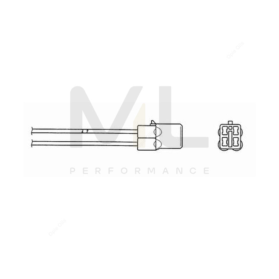 NTK Lambda Sensor - Oxygen / O2 Sensor OZA743-EE1 (NGK 97037)