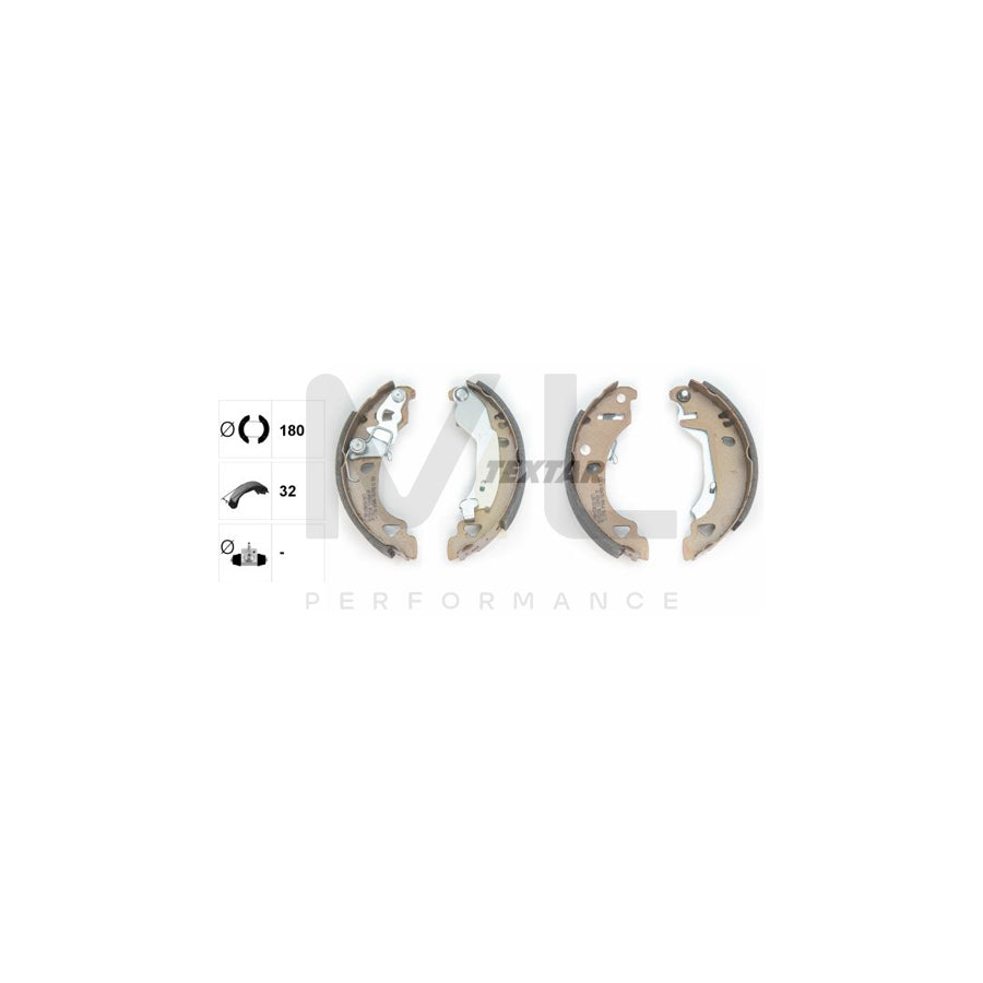 TEXTAR 91049200 Brake Shoe Set with handbrake lever | Performance Parts Direct Car Parts